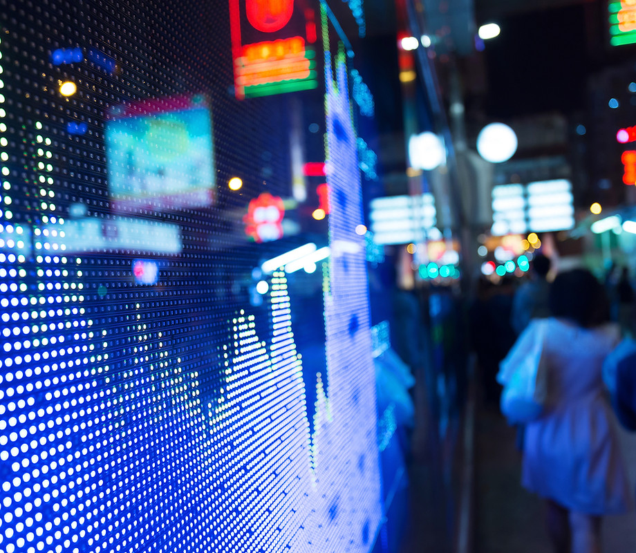 Live financial market data display